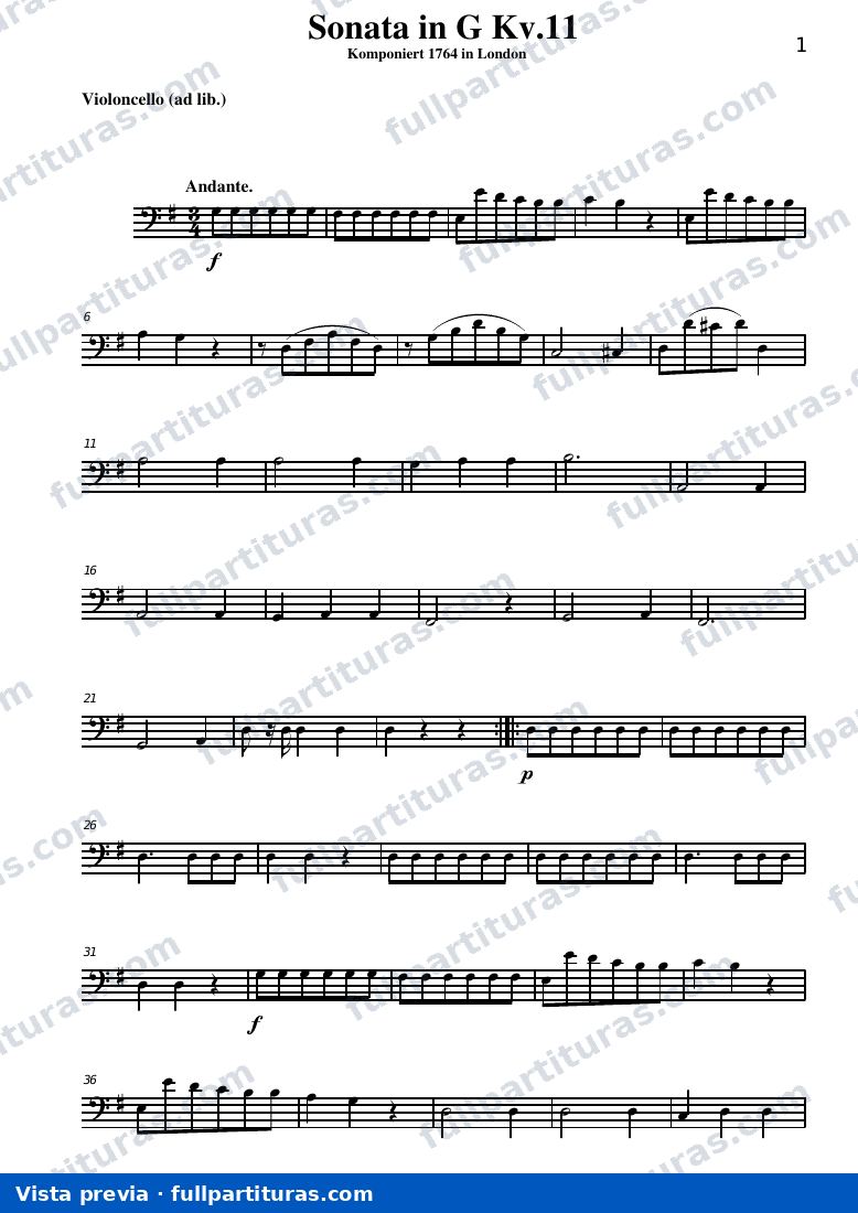 Parte del violoncello (opcional) — preview