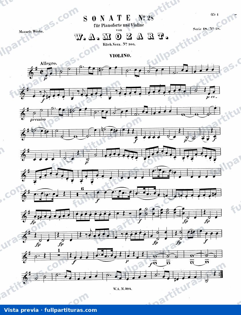 Parte del violín — preview