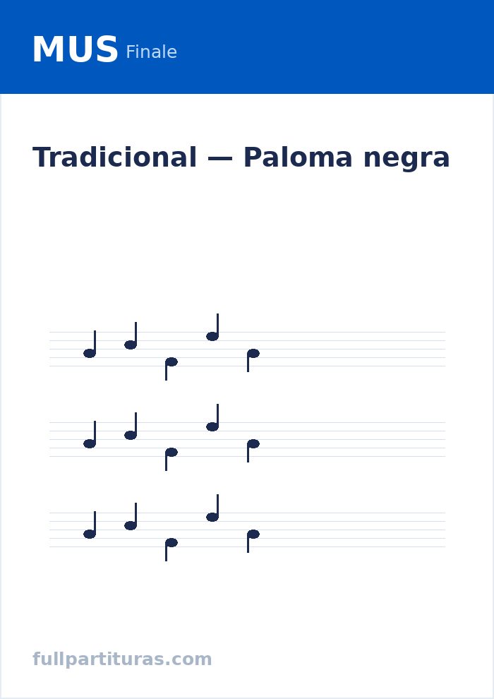 Paloma negra — aperçu