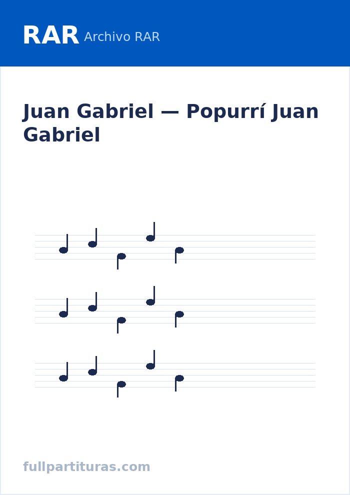 Popurrí Juan Gabriel — preview
