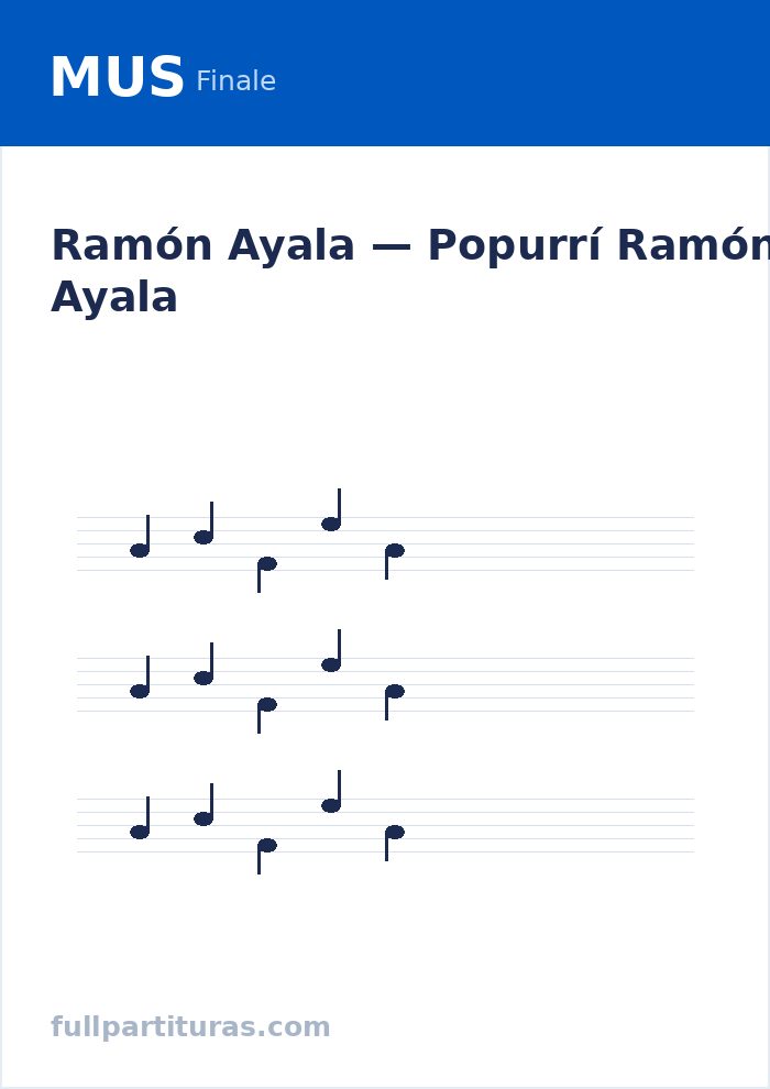 Popurrí Ramón Ayala — preview