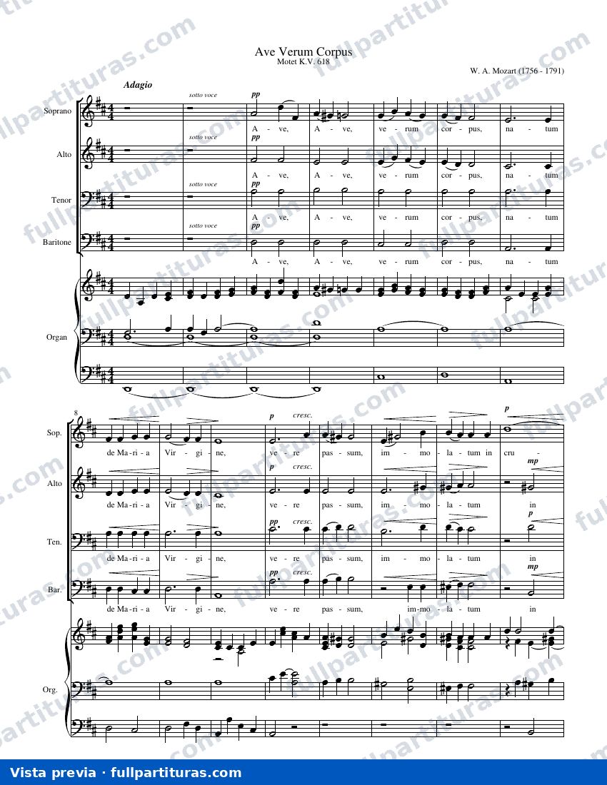 Ave Verum Corpus — preview