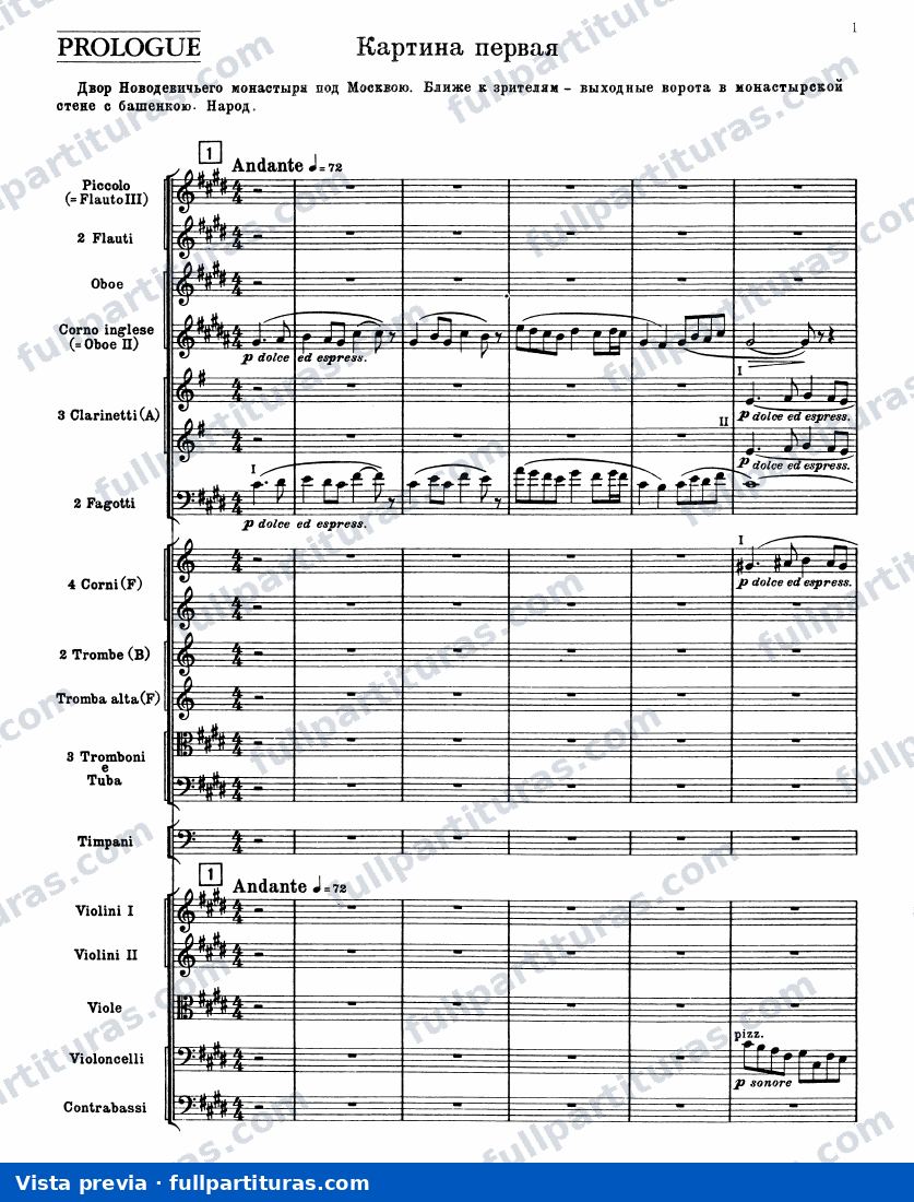 Boris Godunov: Prólogo — vista previa