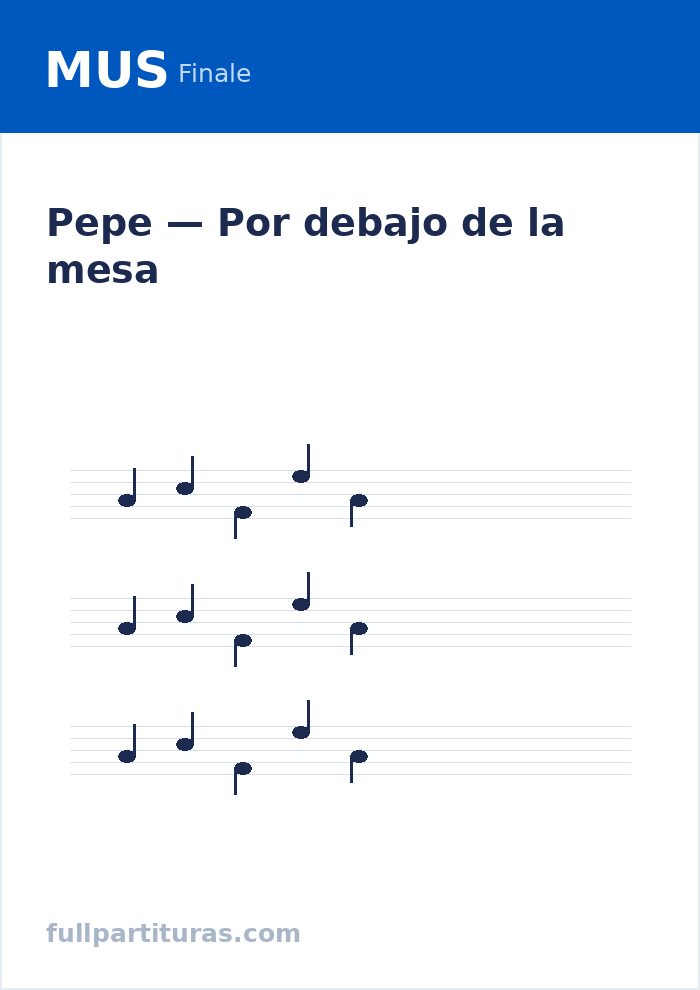 Por debajo de la mesa — preview