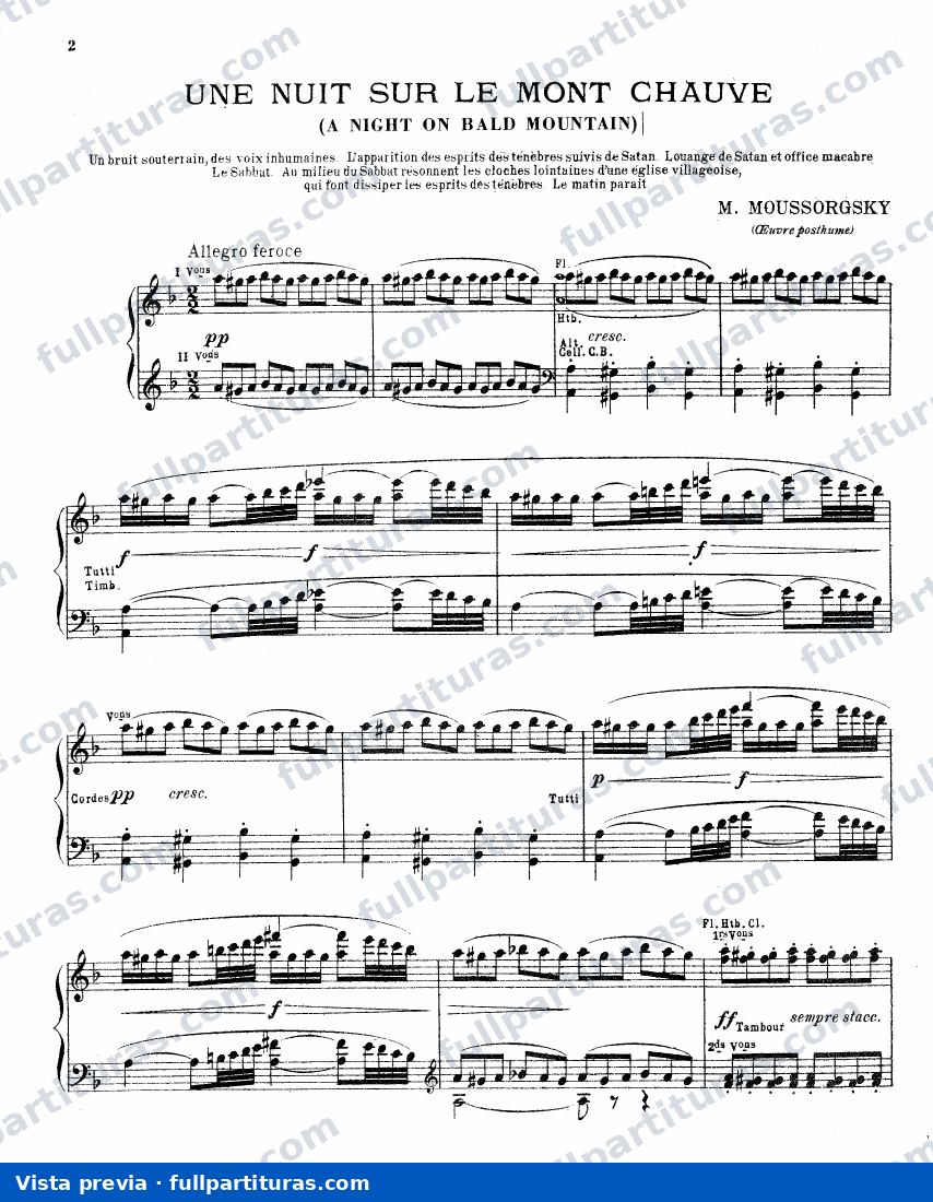 Versión para piano — preview