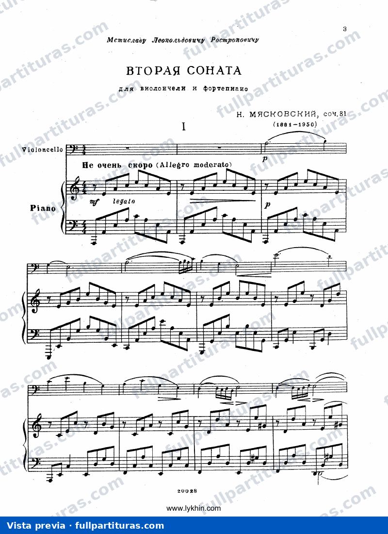 Cello Sonata No.2, Op.81 — preview