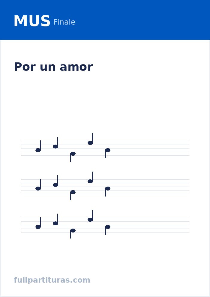 Por un amor — preview