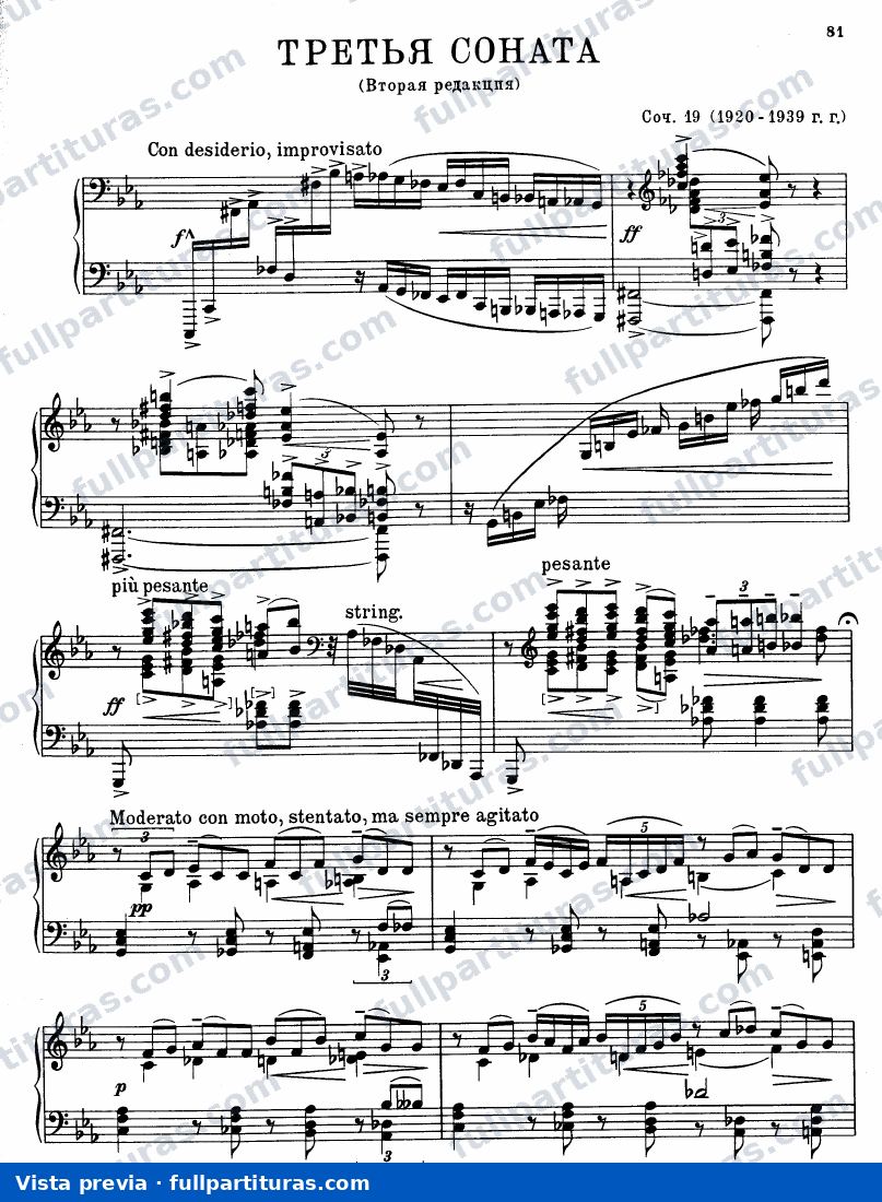 Piano Sonata No.3, Op.19 — preview