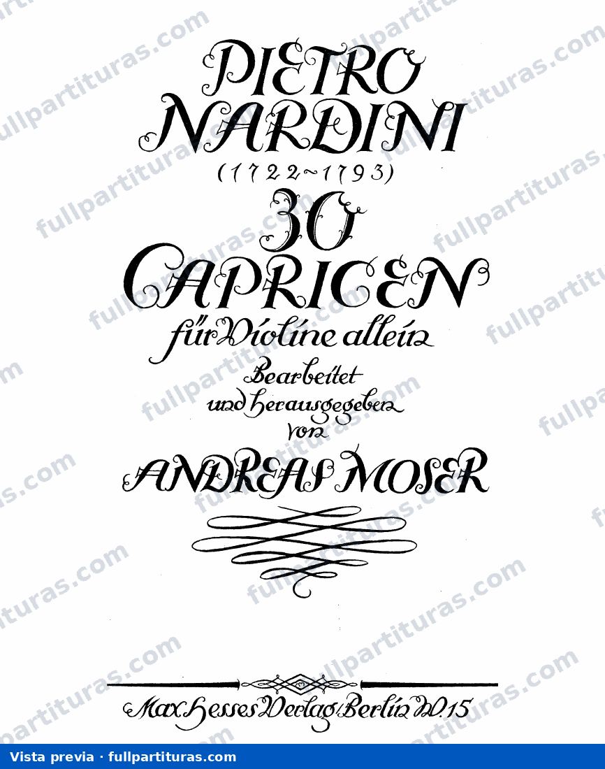 30 Caprices for Violin — preview