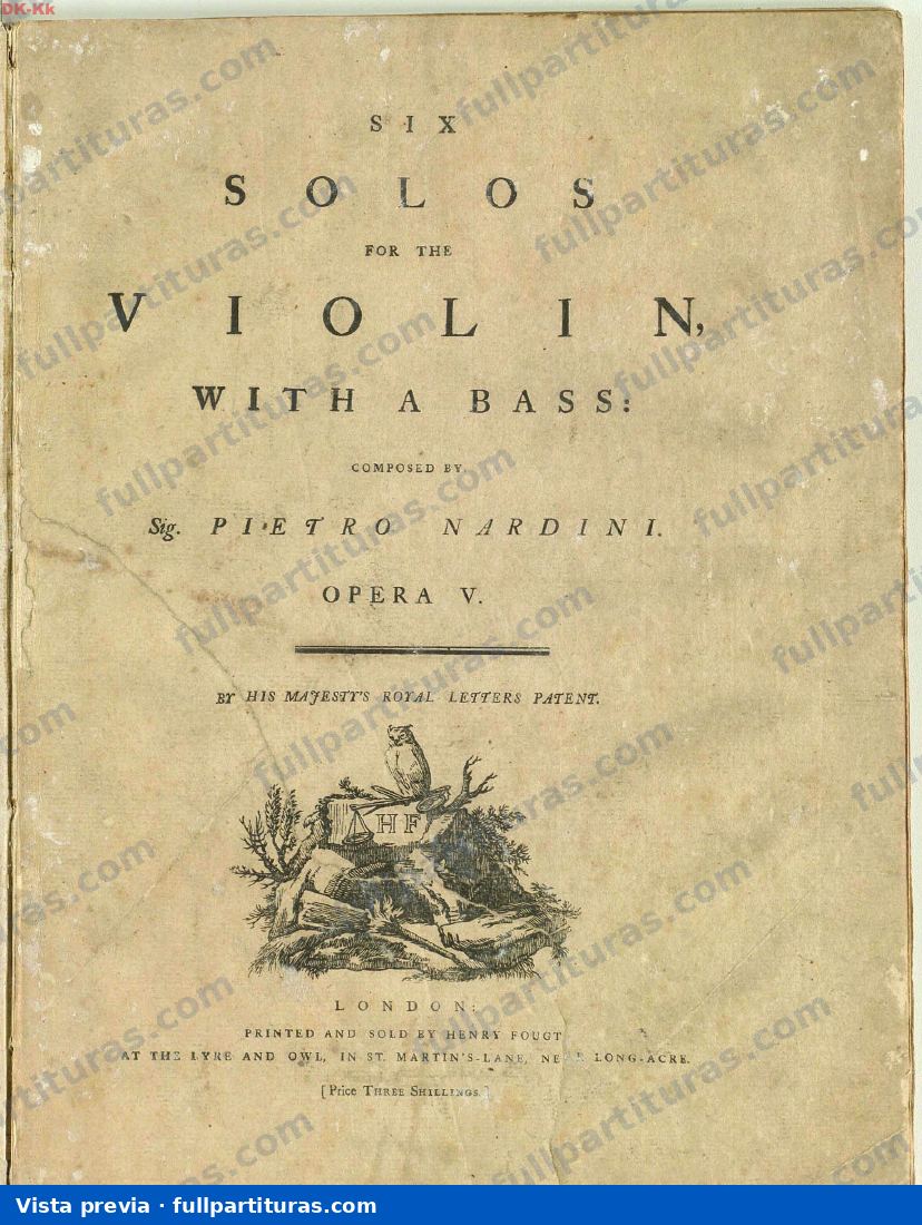 6 Violin Sonatas, Op.5 — preview