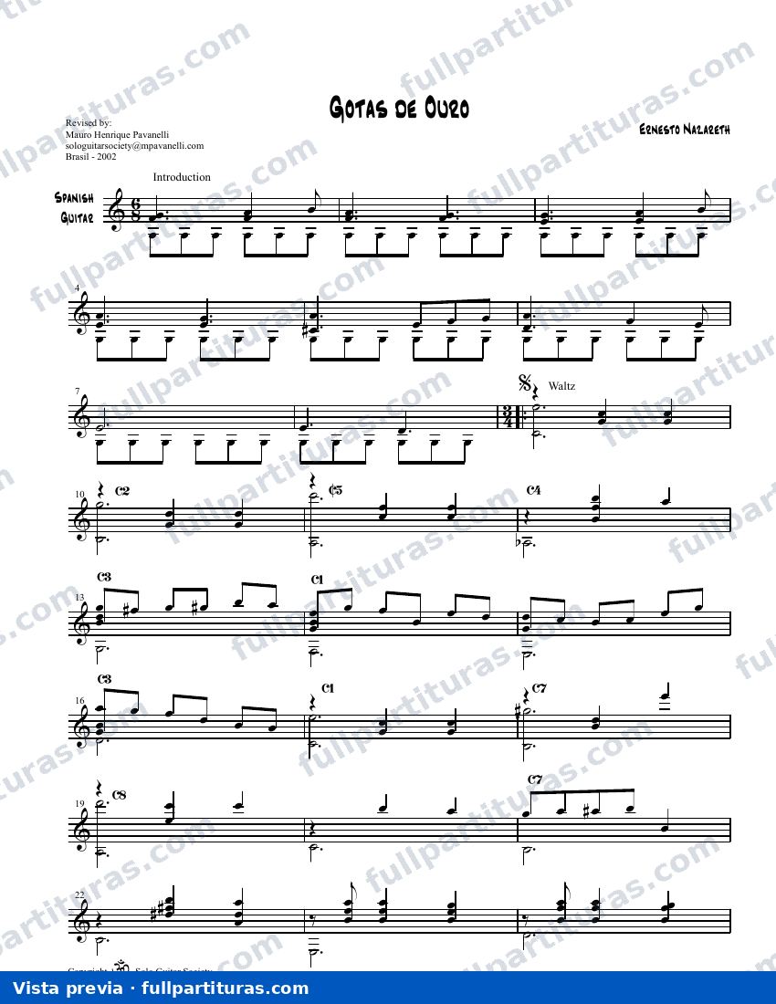 Gotas de Ouro (guitarra) — preview