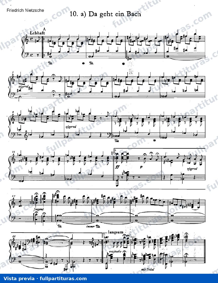 Da geht ein Bach — preview