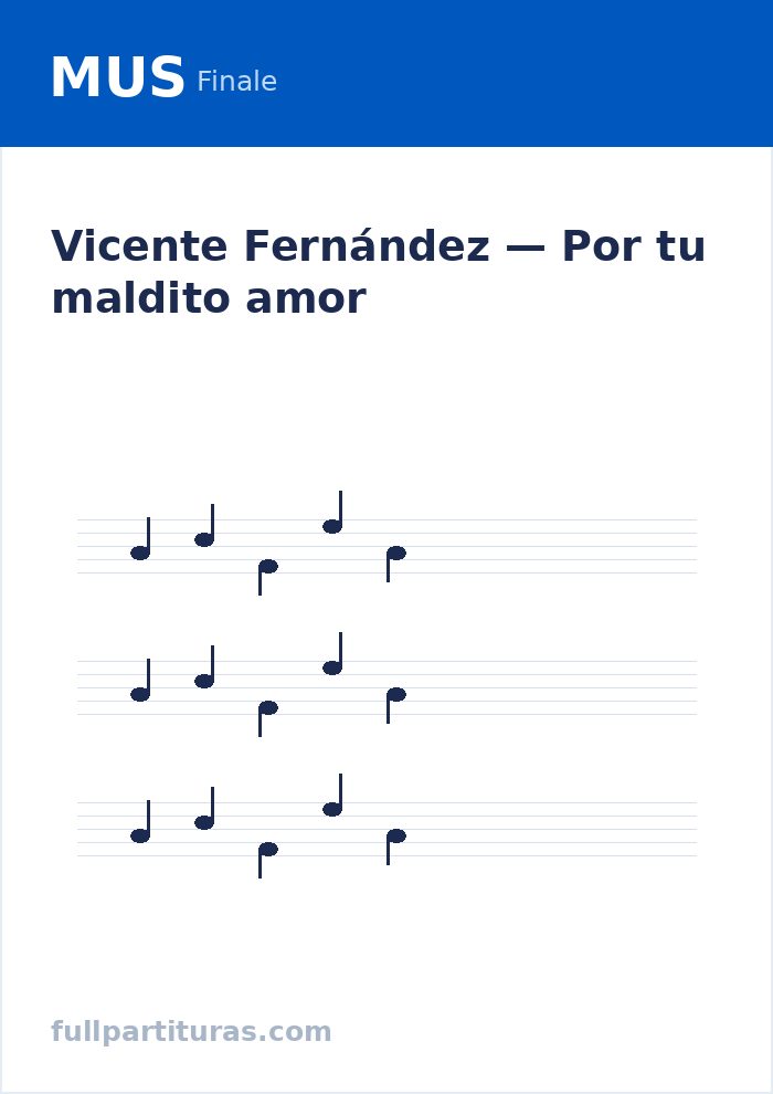 Por tu maldito amor — vista previa