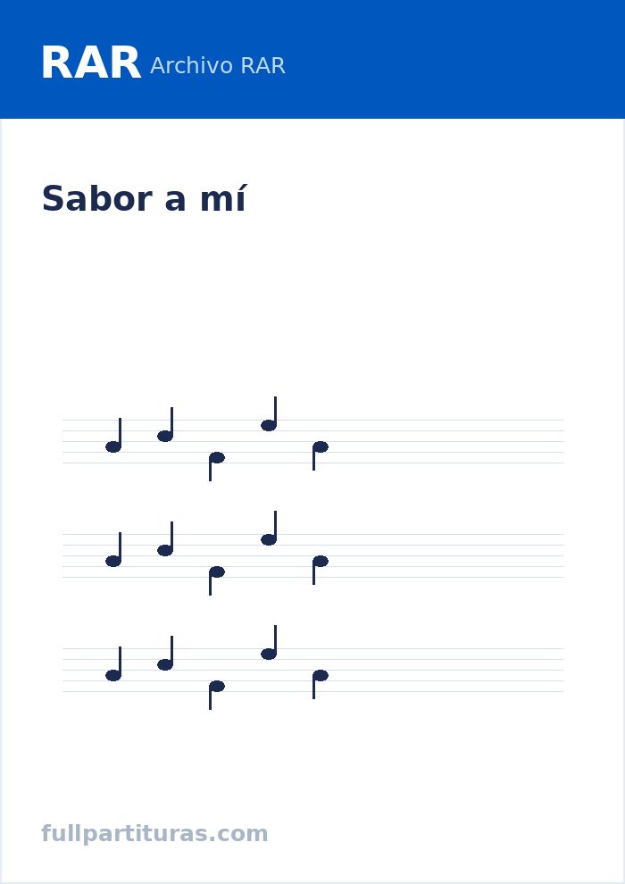 Sabor a mí — vista previa