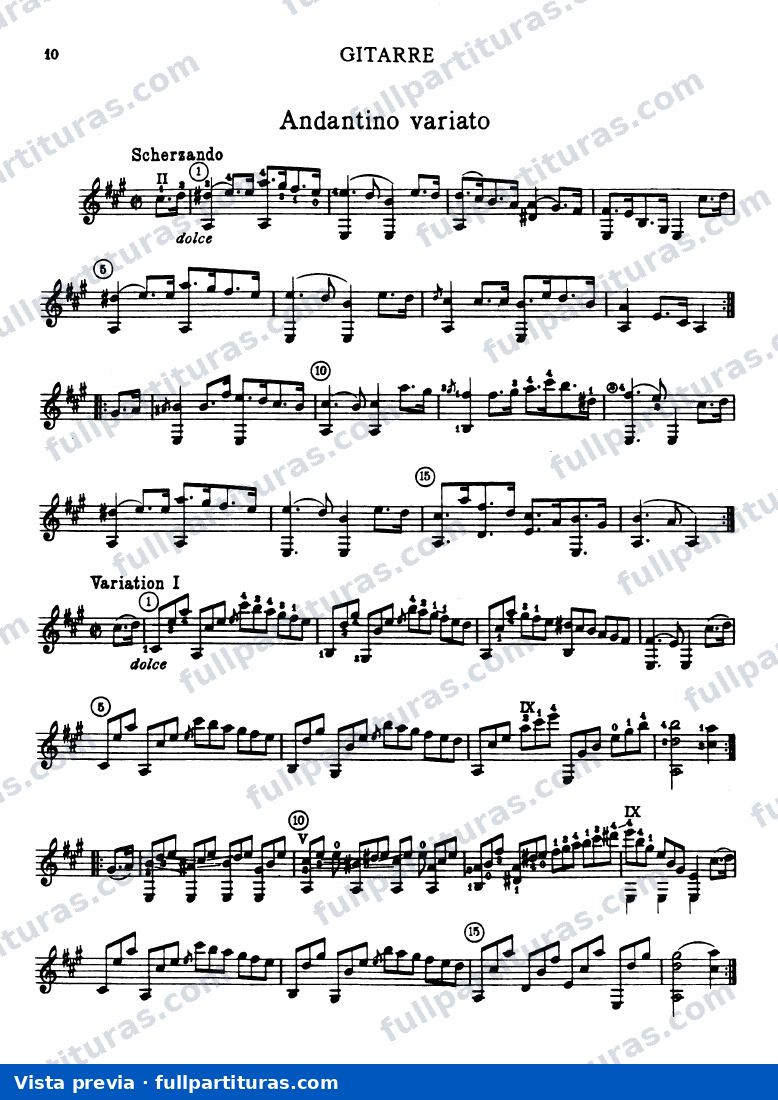 III - Andantino variato — preview