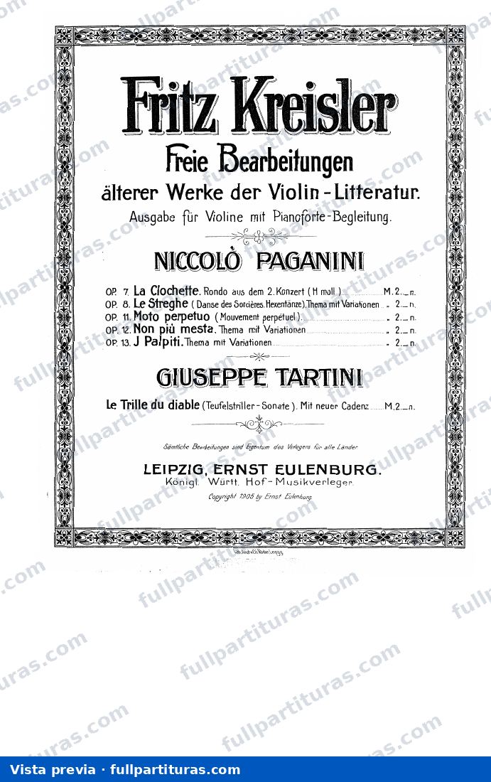 Le Streghe op. 8 — preview