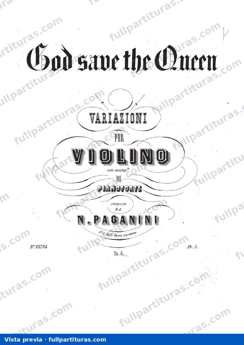 Variaciones sobre God Save The King — preview