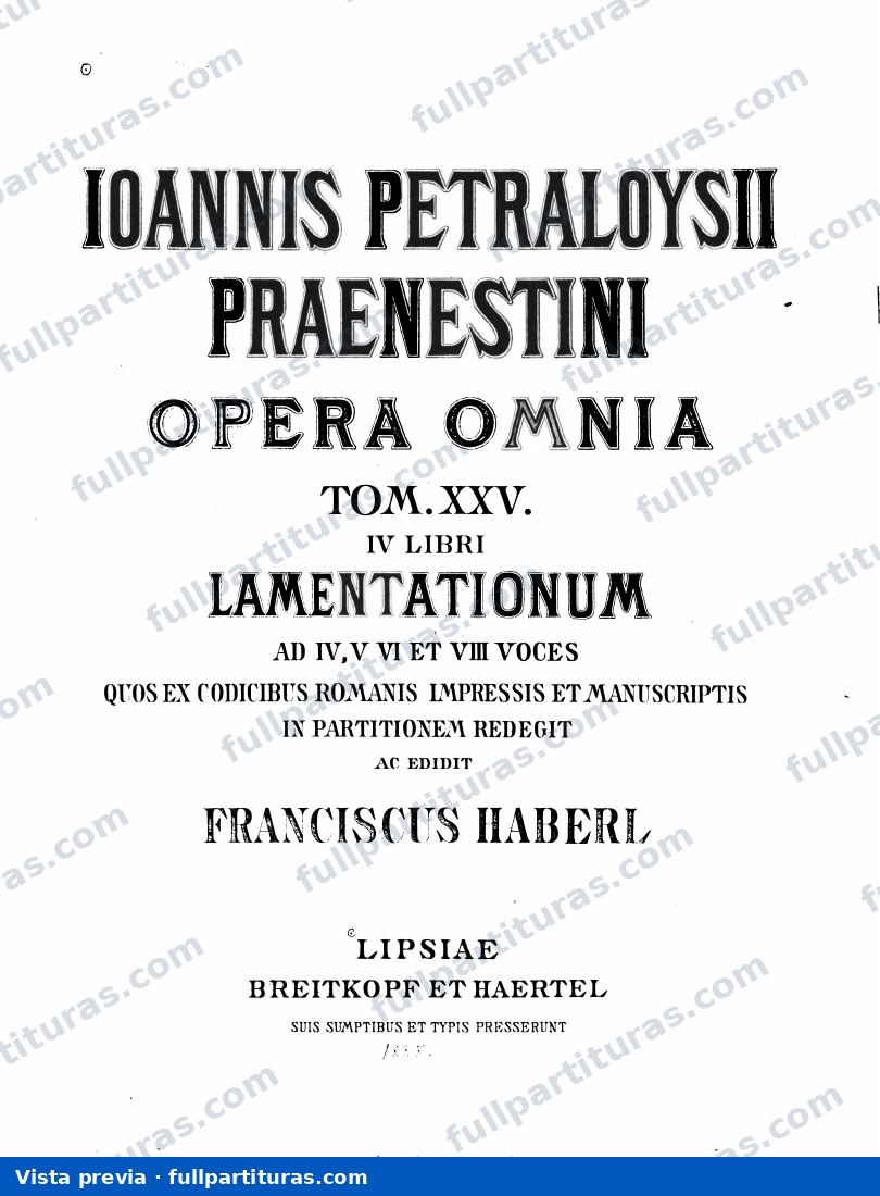 Lamentationum — preview