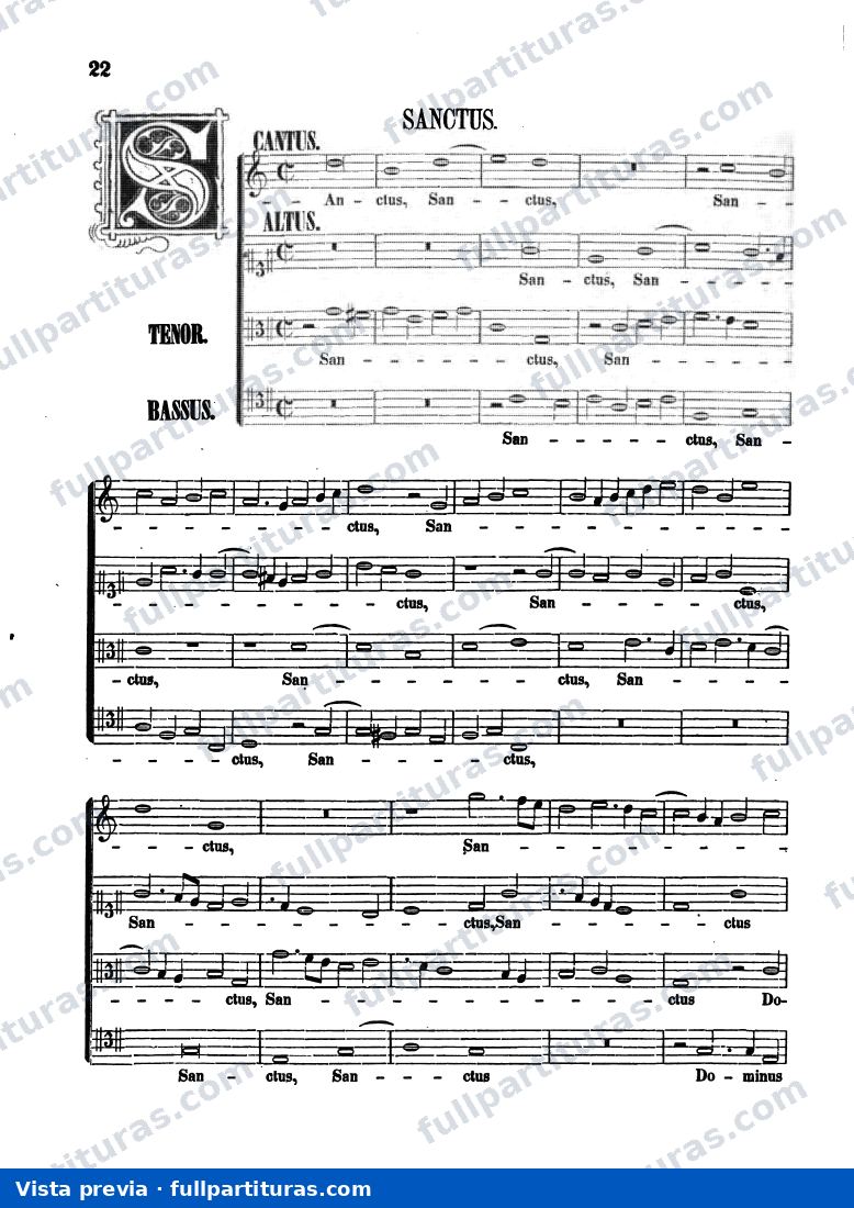 : Sanctus, Benedictus y Agnus Dei — vista previa