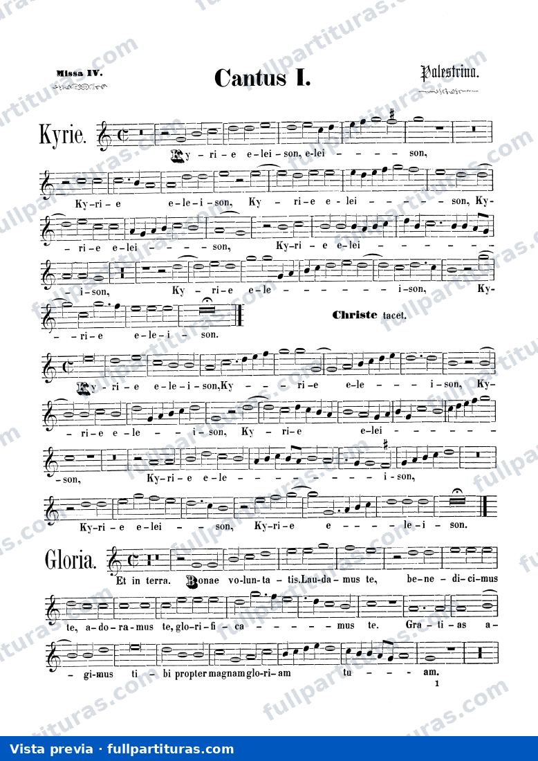 : Cantus I — vista previa