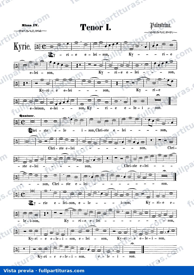 :  Tenor I — vista previa