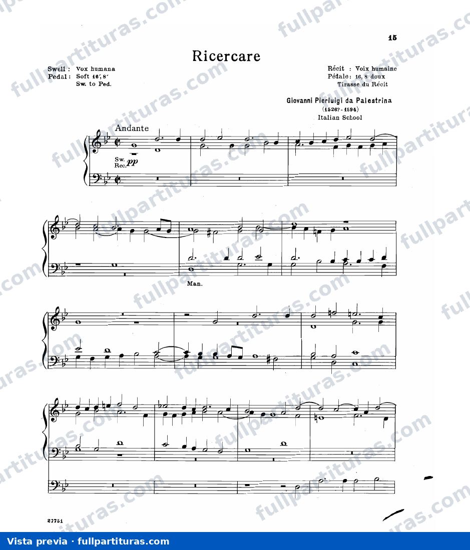 Ricerare in g — vista previa