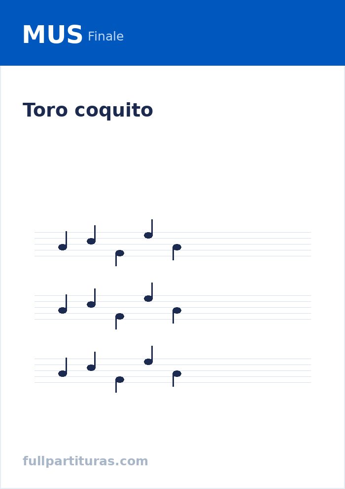 Toro coquito — aperçu