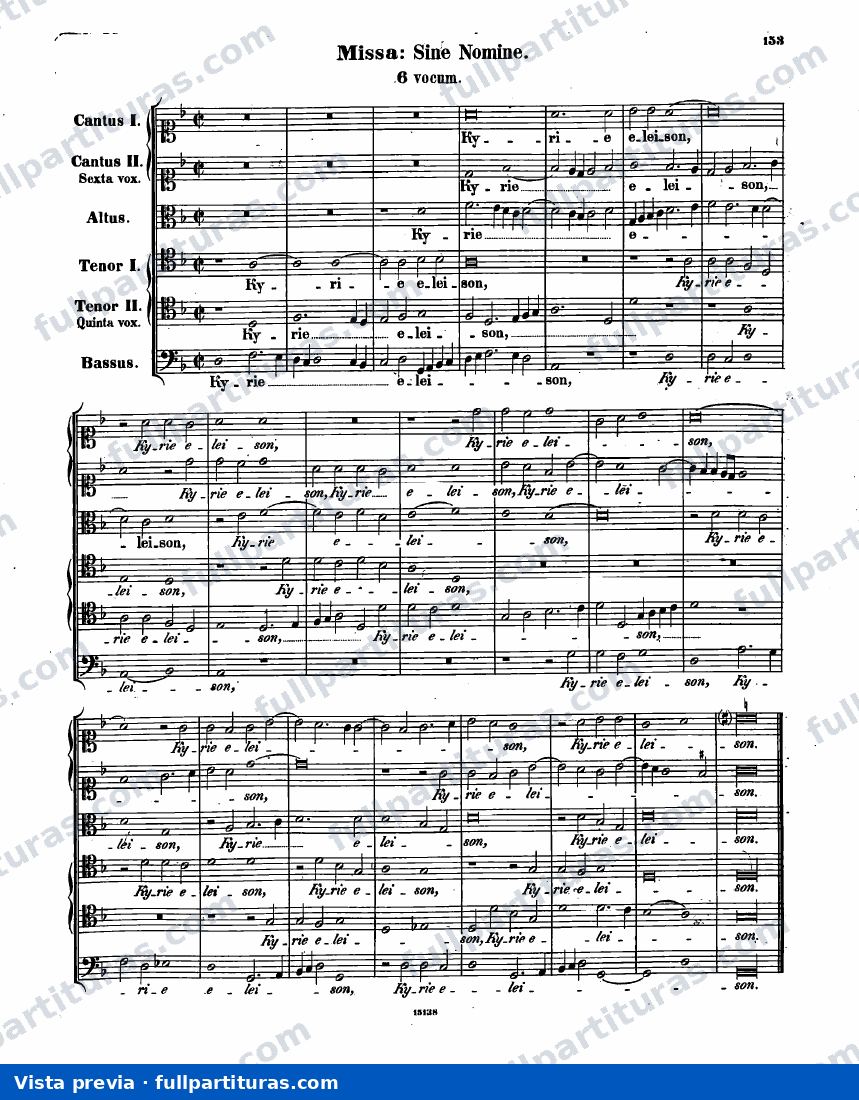 Missa Sine nomine — vista previa
