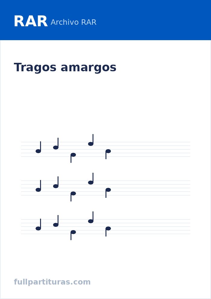 Tragos amargos — anteprima