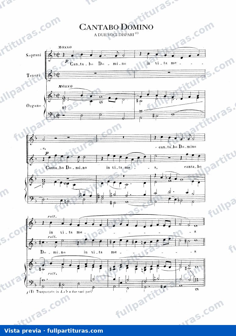 Cantabo Domini — preview