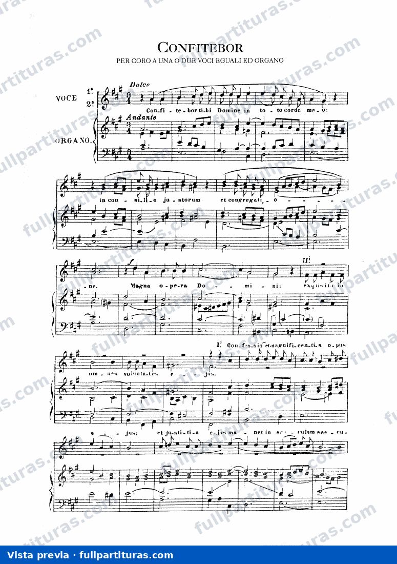 Confitebor — preview