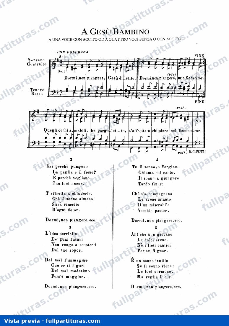 A Gesu' Bambino — preview