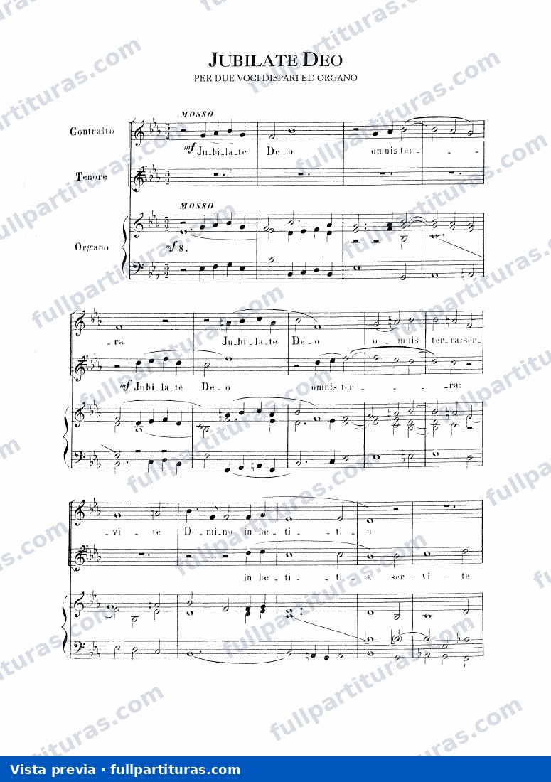 Jubilate Deo — preview