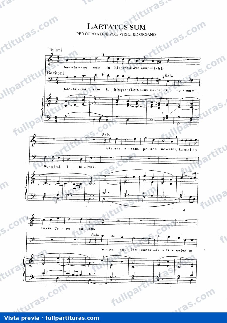 Laetatus Sum — preview