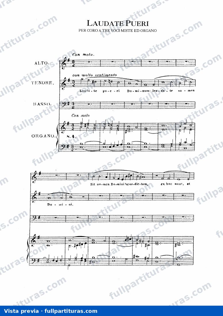 Laudate Pueri — preview