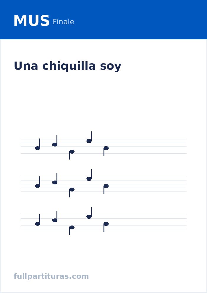 Una chiquilla soy — anteprima