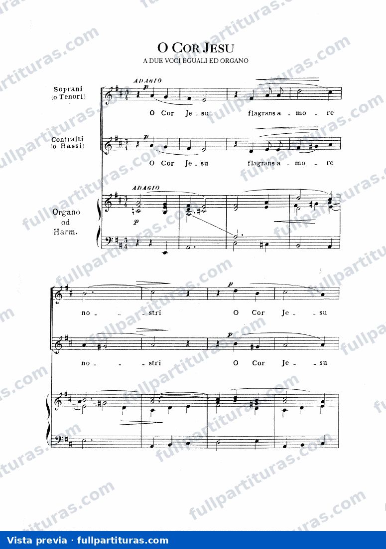 O Cor Jesu — preview