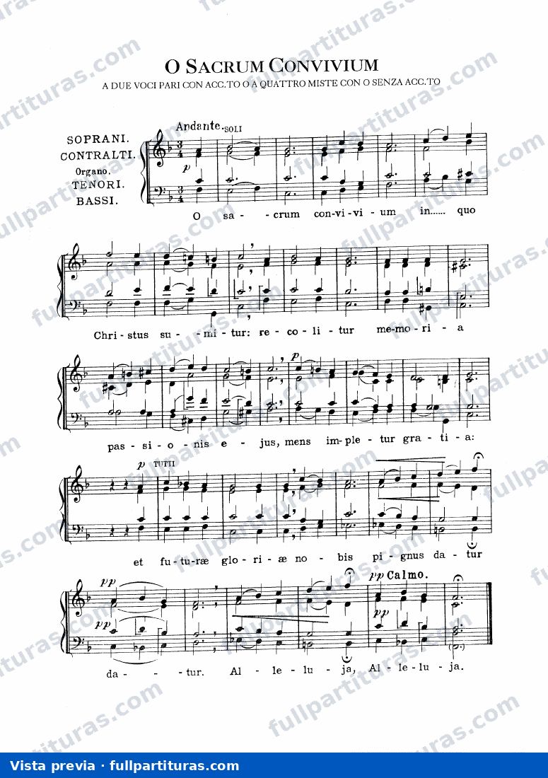 O Sacrum Convivium — preview