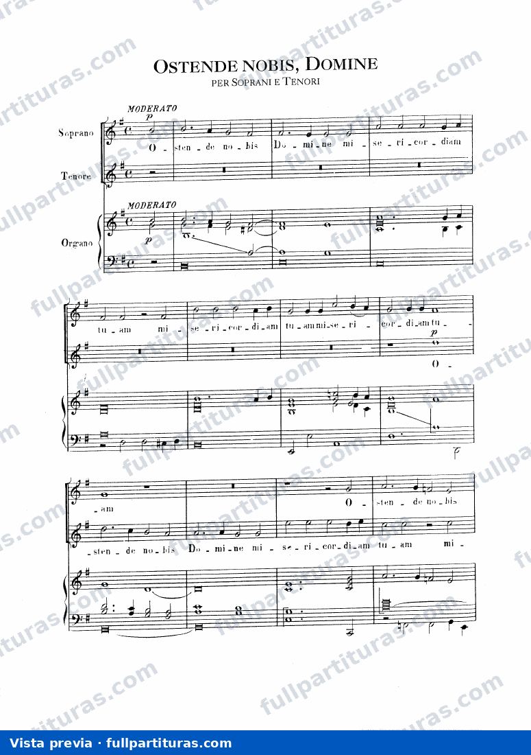Ostende Nobis, Domine — preview