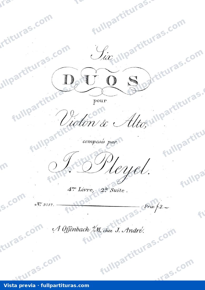 3 Tríos de cuerdas Op. 3: 3 Duetos para Violín y Viola Op. 4 (2) — preview