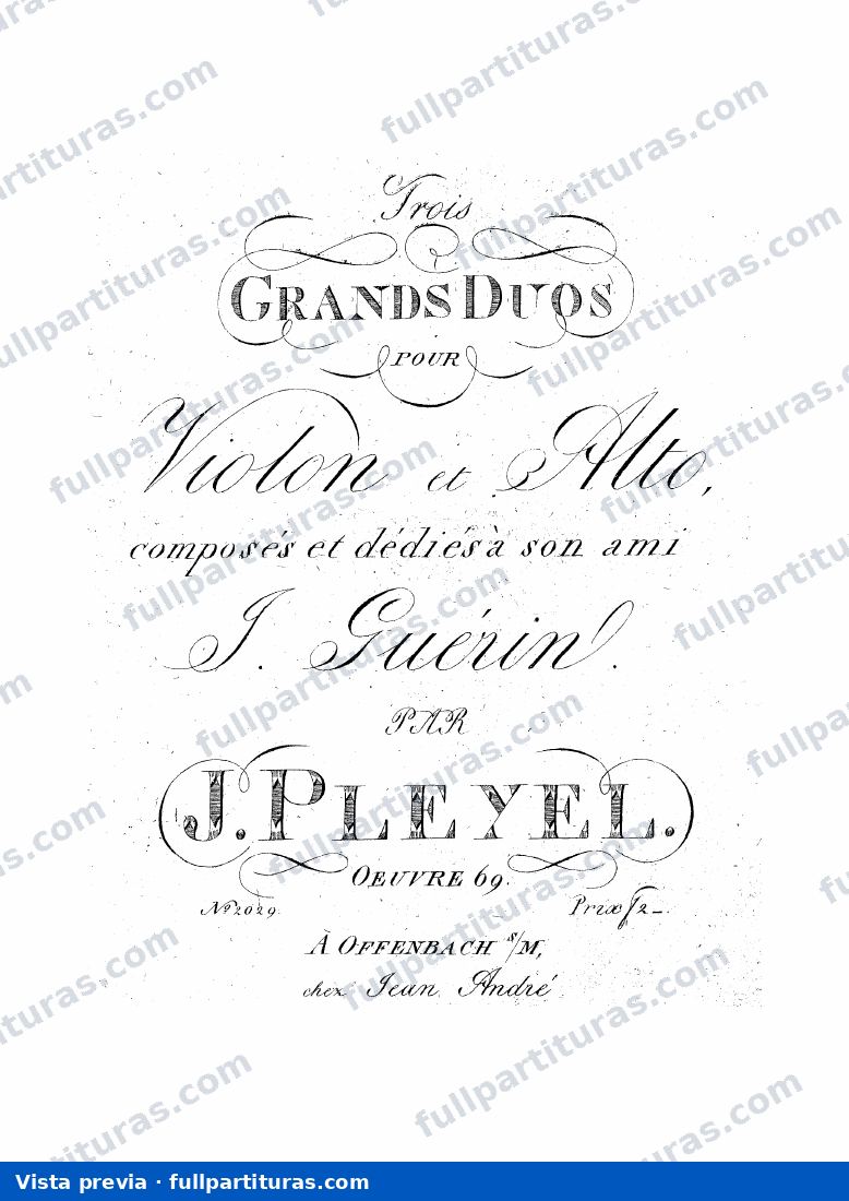6 Tríos de cuerdas Op. 51: 3 Duetti a Violino e Viola Op.69 — preview