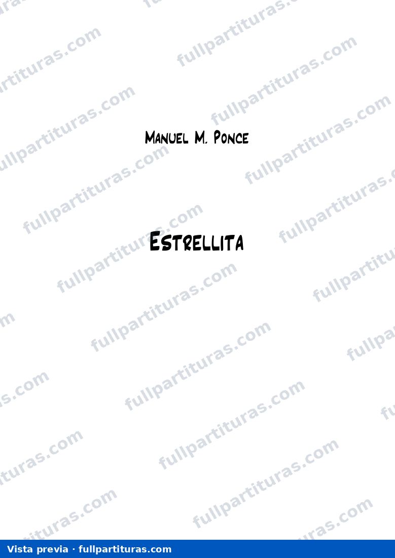 Estrellita: Versión original para canto en F — Vorschau