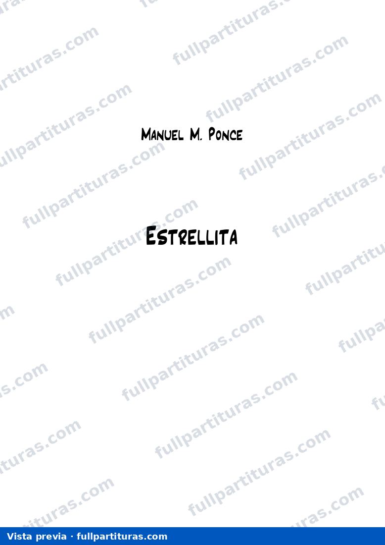 Estrellita: Transcripción para voz baja en D — Vorschau