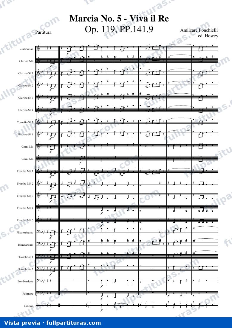 Marcia No.5, Op.119 — Vorschau