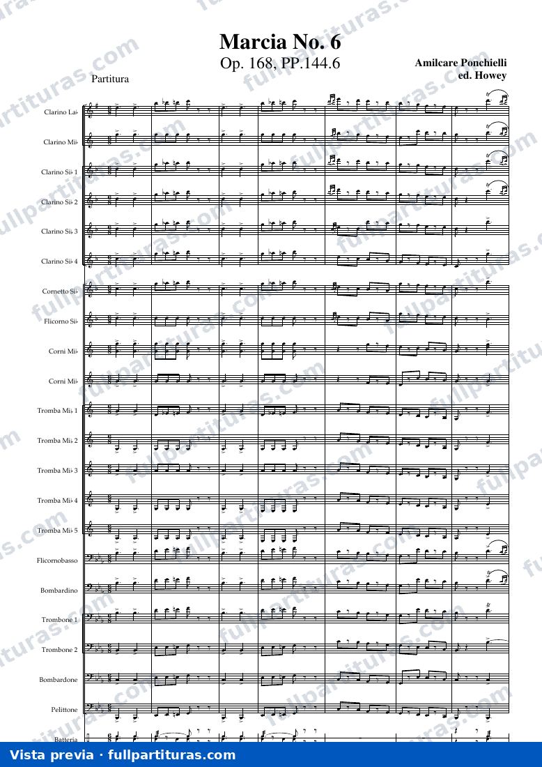 Marcia No.6, Op.168 — Vorschau