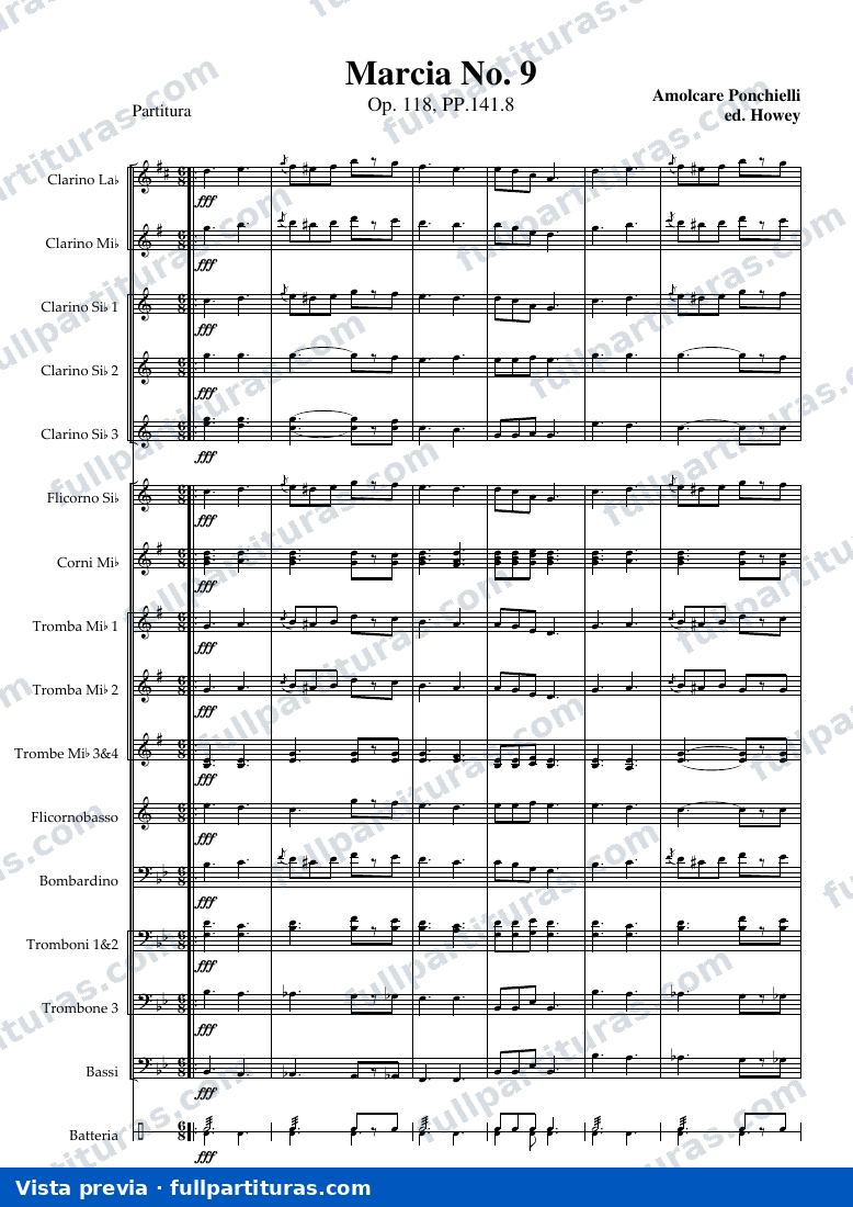 Marcia No.9, Op.118 — Vorschau