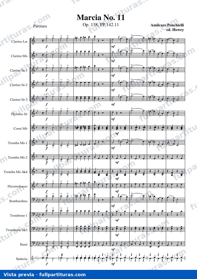 Marcia No.11, Op.138 — Vorschau