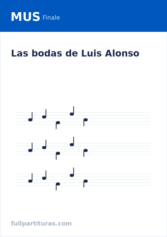 Las bodas de Luis Alonso — предварительный просмотр