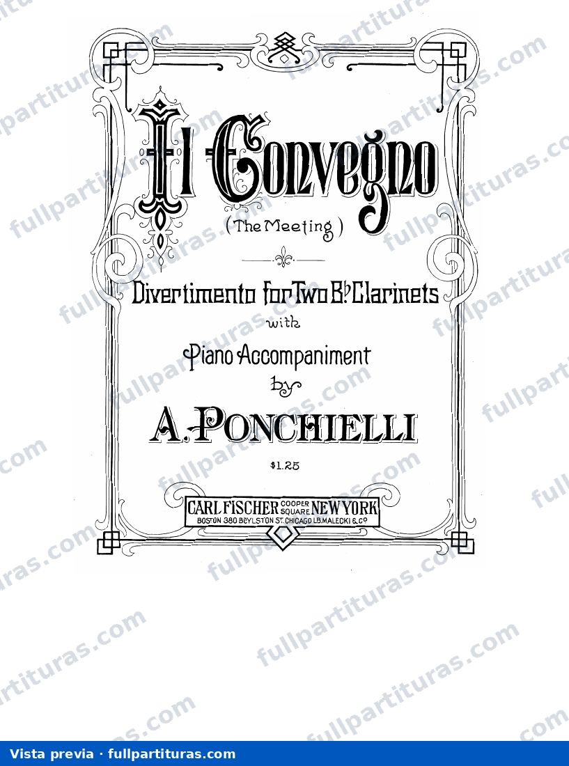 Il Convegno (parte clarinete 2) — Vorschau