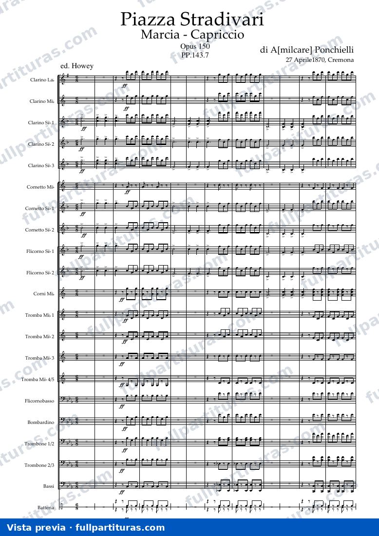 Piazza Stradivari, Op.150 — Vorschau